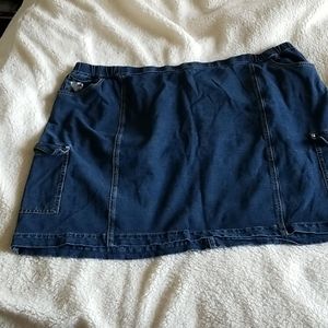 Denim skort